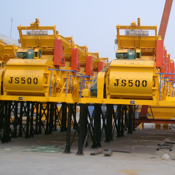 forced type concrete mixer 