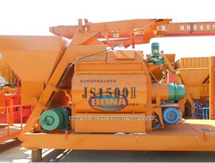 twin shaft compulsory concrete mixer