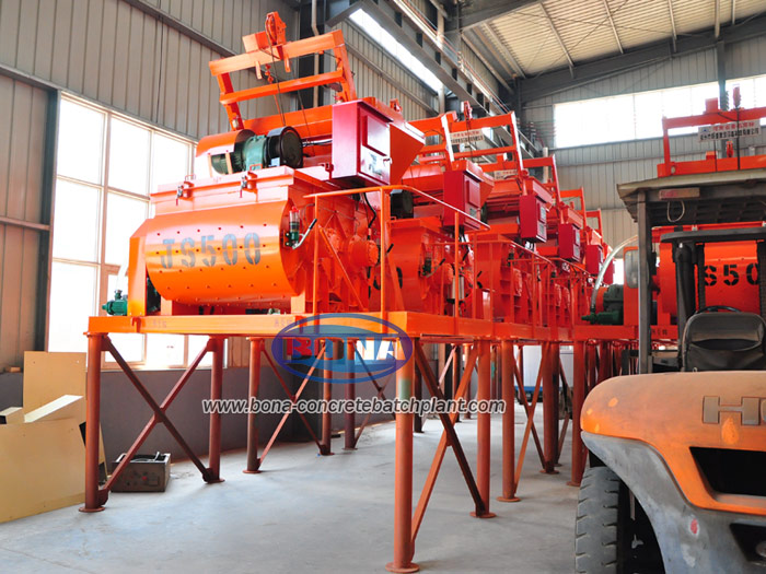 twin shaft concrete mixer