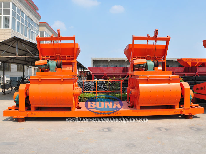 twin shaft concrete mixer