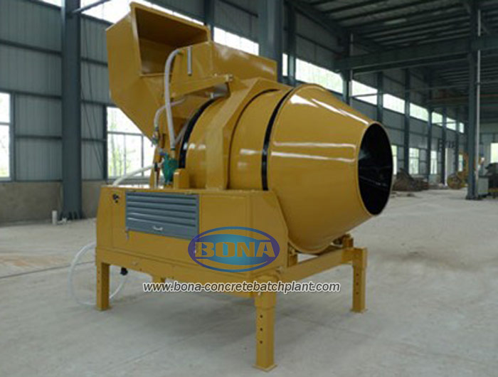 self-loading concrete mixer