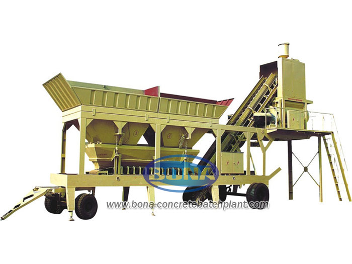 YHZS25 Mobile Concrete Mixing Plant