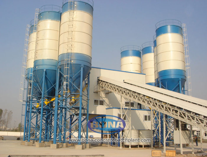 HZS concrete mixing plant