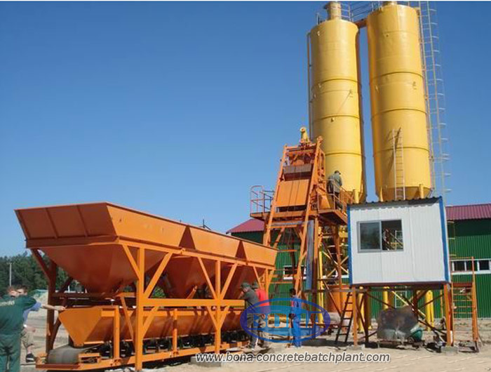 hzs series concrete batching plant