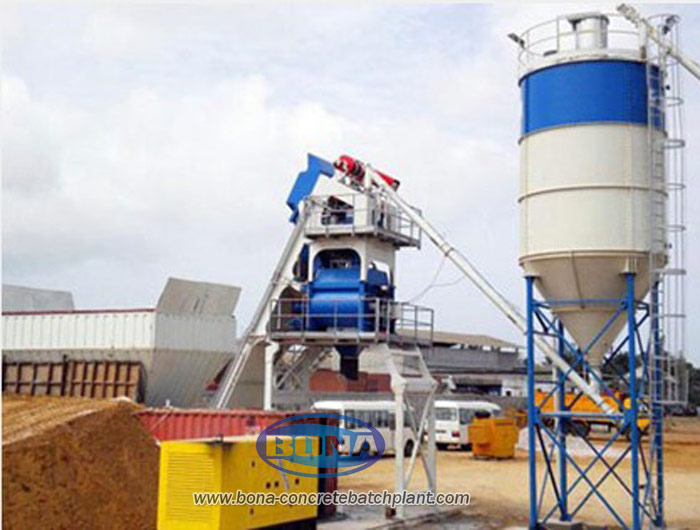 stationary concrete batching plant