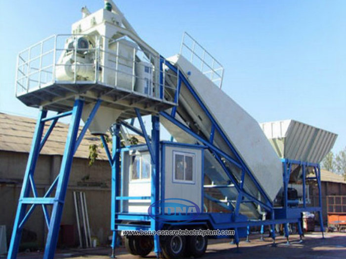 YHZS40 Mobile Concrete Batching Plant