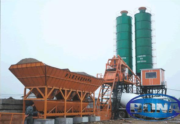 HZS small concrete batching plants 